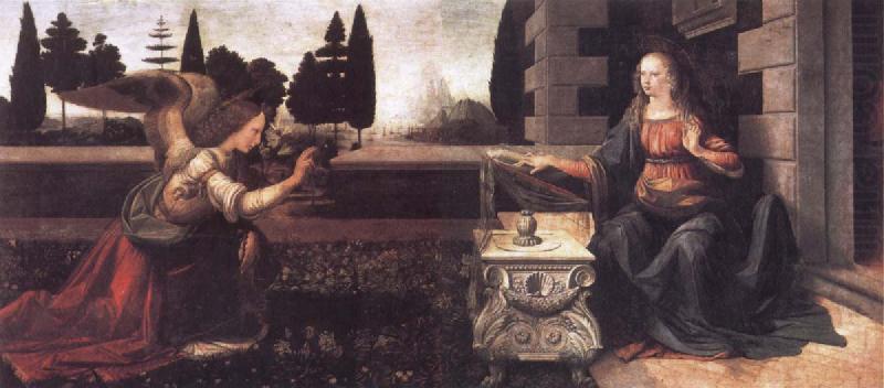 The Annunciation, Leonardo  Da Vinci